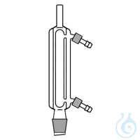 Refrigerante di Davies 200mm portagomma a vite GL e maschio inferiore NS19/26 Refrigerante di...